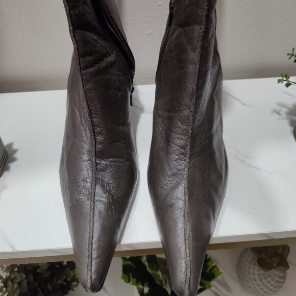 Double espresso pointed boots - Picture 1 of 4